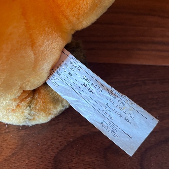 VINTAGE 1981 Collectible Garfield Winter Skier Plush - Picture 3 of 4